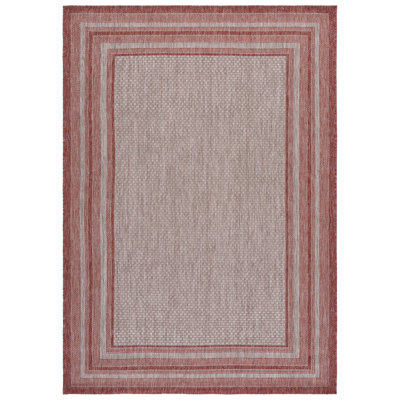 Courtyard Performance Striped Indoor Rug