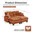 Canapé en chenille avec repose-pieds et coussins-1432984484