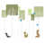 Blanc / Vert