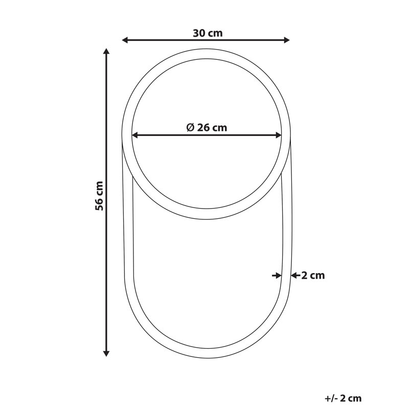 Allaben Wicker Oval Mirror