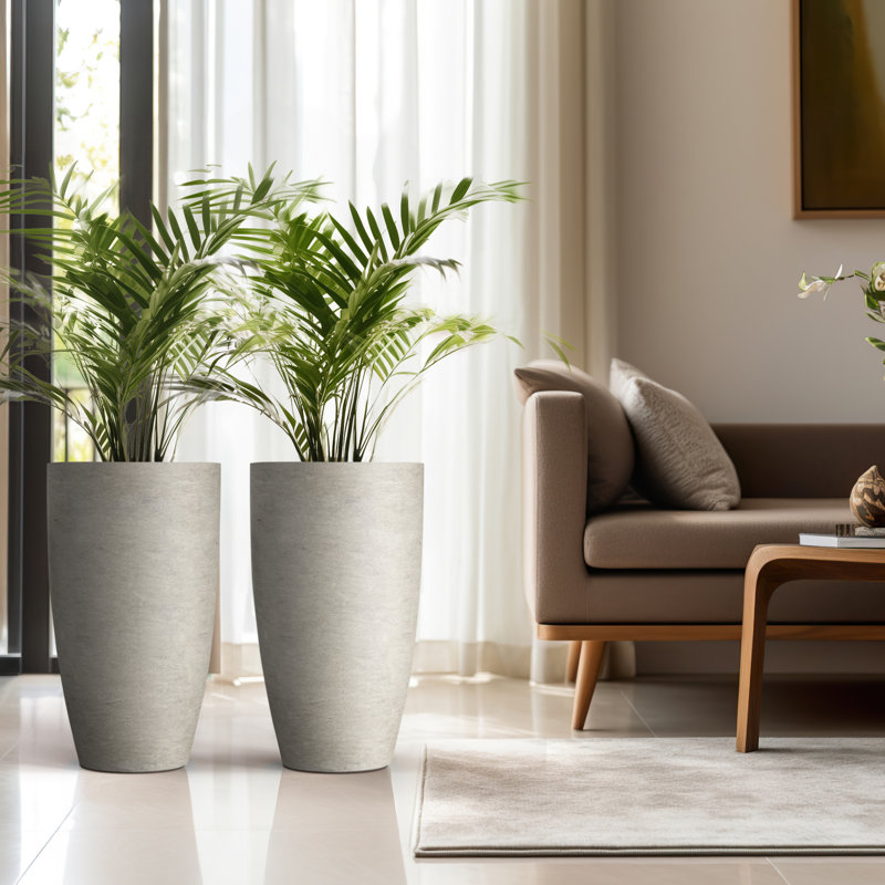 Khailey Handmade Pot Planter, Pale Yellow