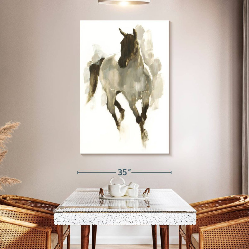 Brampt Rustic Horse I, 51" H x 34" W