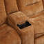 Canapé modulaire orange en chenille