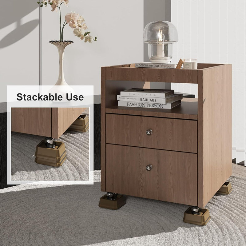 Bed Risers Heavy Duty, Furniture Risers For Bed Frame, Co...