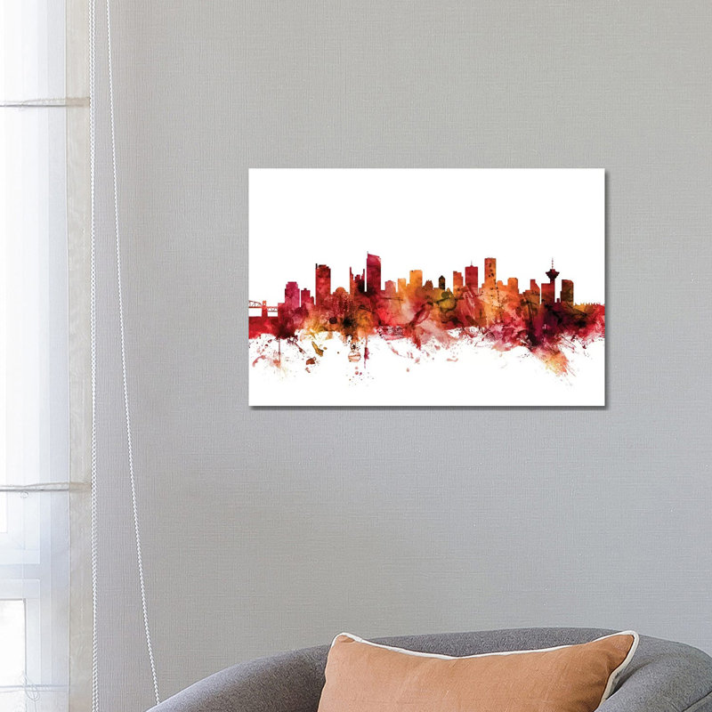 Vancouver, Canada Skyline by Michael Tompsett - 1 Piece Wrapped Canvas Wall Art, 66.04 cm H x 45.72 cm W x 3.175 cm D