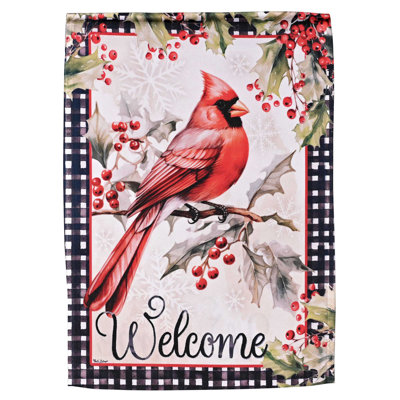 Drapeau de jardin, cardinal de bienvenue