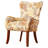 Malwae Upholstered Swivel Accent Chair Burnt Orange