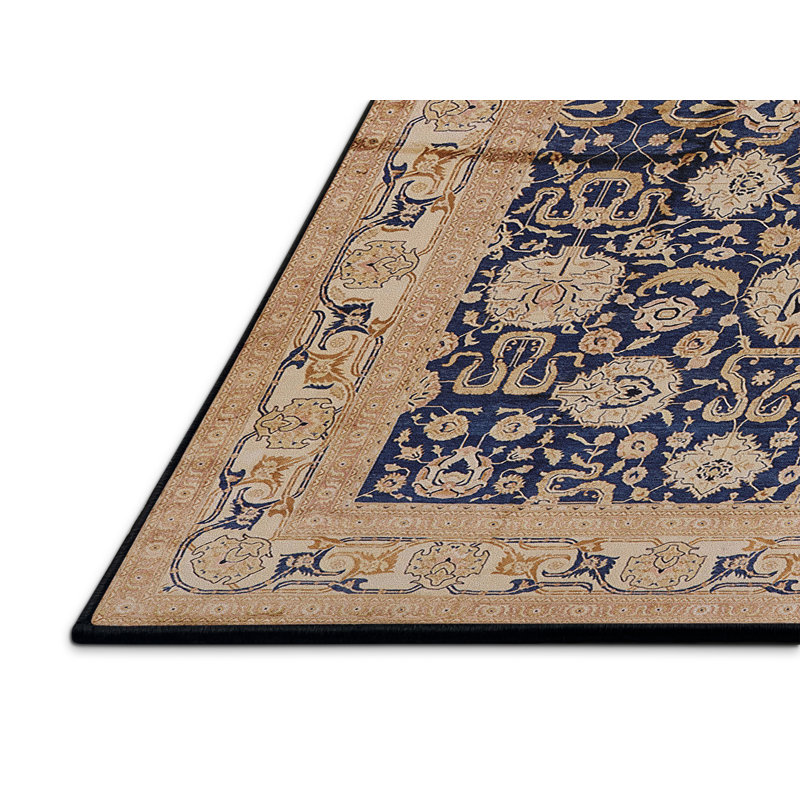 Tapis brun / bleu Chi, Rectangle 2 pi x 3 pi
