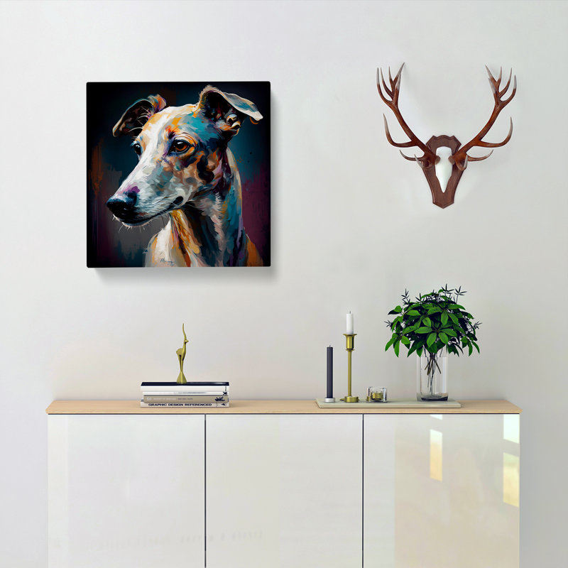 Whippet Palette Knife - No Frame Print