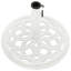 Base de parasol blanche en fonte blanche 17,3 x 12,2 po