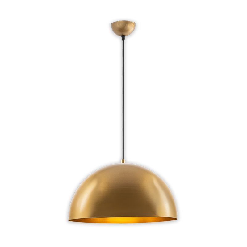 Luminaire suspendu simple en dôme à hauteur réglable