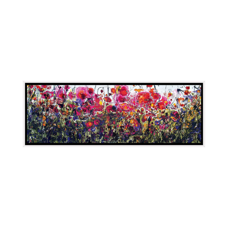 Italian Landscape X by Donatella Marraoni - Panoramic Print on Canvas, 30.48 cm H x 91.44 cm W, White Framed