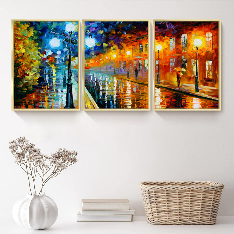 " Modern " 3 - Pieces, 24.6" H  x 48.5" W 