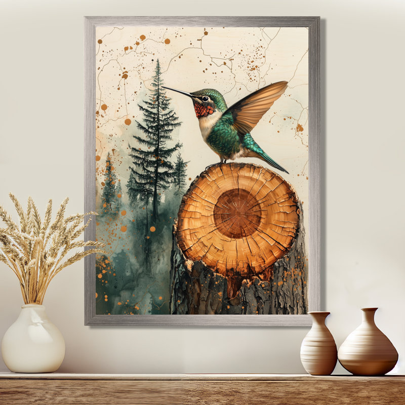 Goldina - Animals Wall Art, H 20 po x l 12 po, Picture Framed, Argent argent