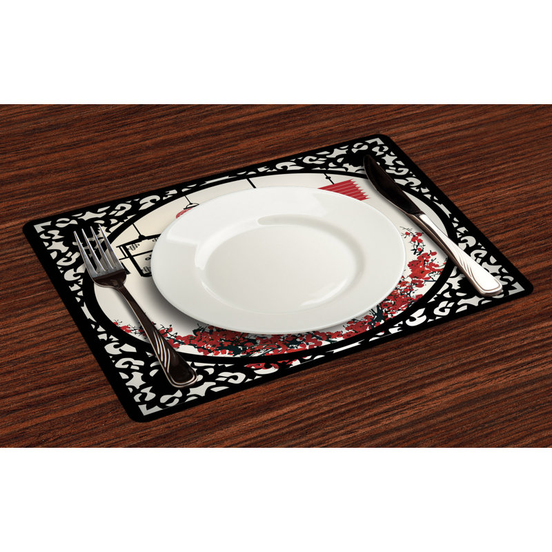 Polyester Abstract Rectangle Placemat