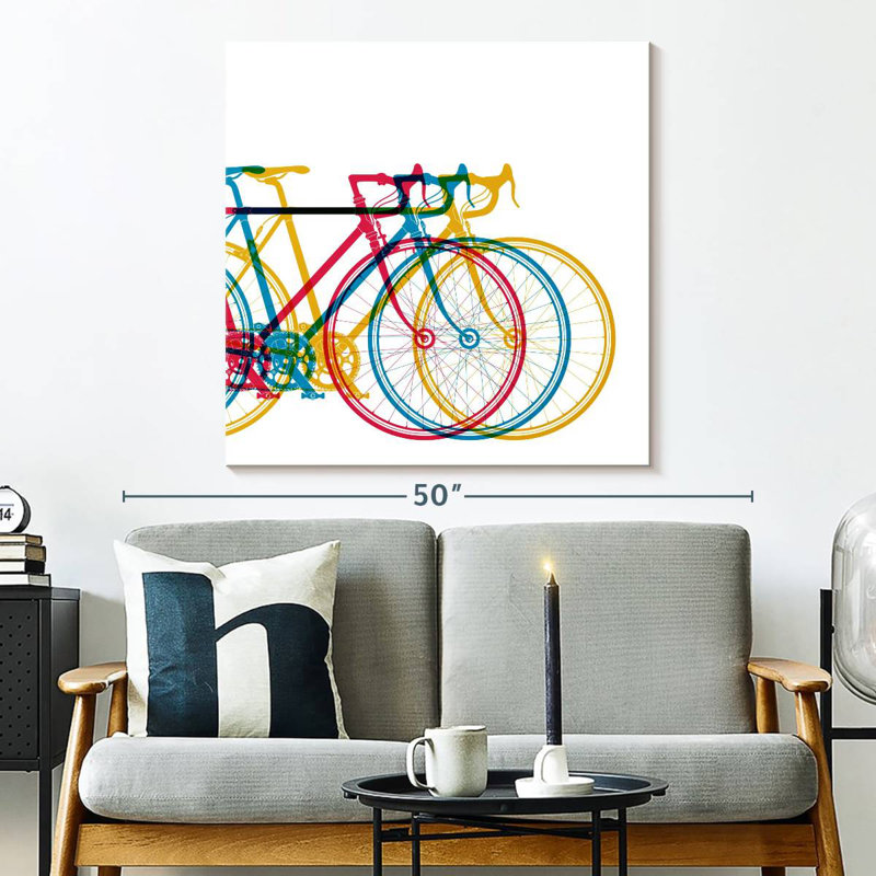 Vélo abstrait Mehar, H 33 po x l 33 po