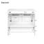  Meuble-lavabo de salle de bain avec double vasque, tiroir divisé et poignées en alliage de zinc pour un look élégant-1790513004