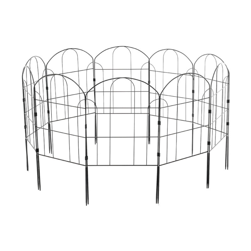 Akrati 61cm H x 33cm W Metal Fencing with 10 Panel(s) Included