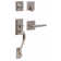 Transitional Handleset with Deadbolt and Philtower Door Lever and Mayo Rosette