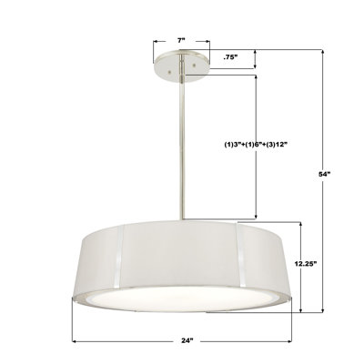 Luminaire suspendu 24 po Marietta