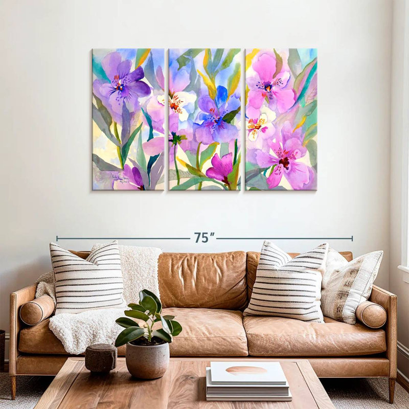Harnek Iris Fields, 36" H x 57" W