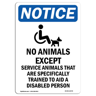 Aucun animal sauf signe avec symbole