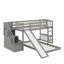 Lit superposé simple au-dessus de simple avec glissière Stairway-371545213