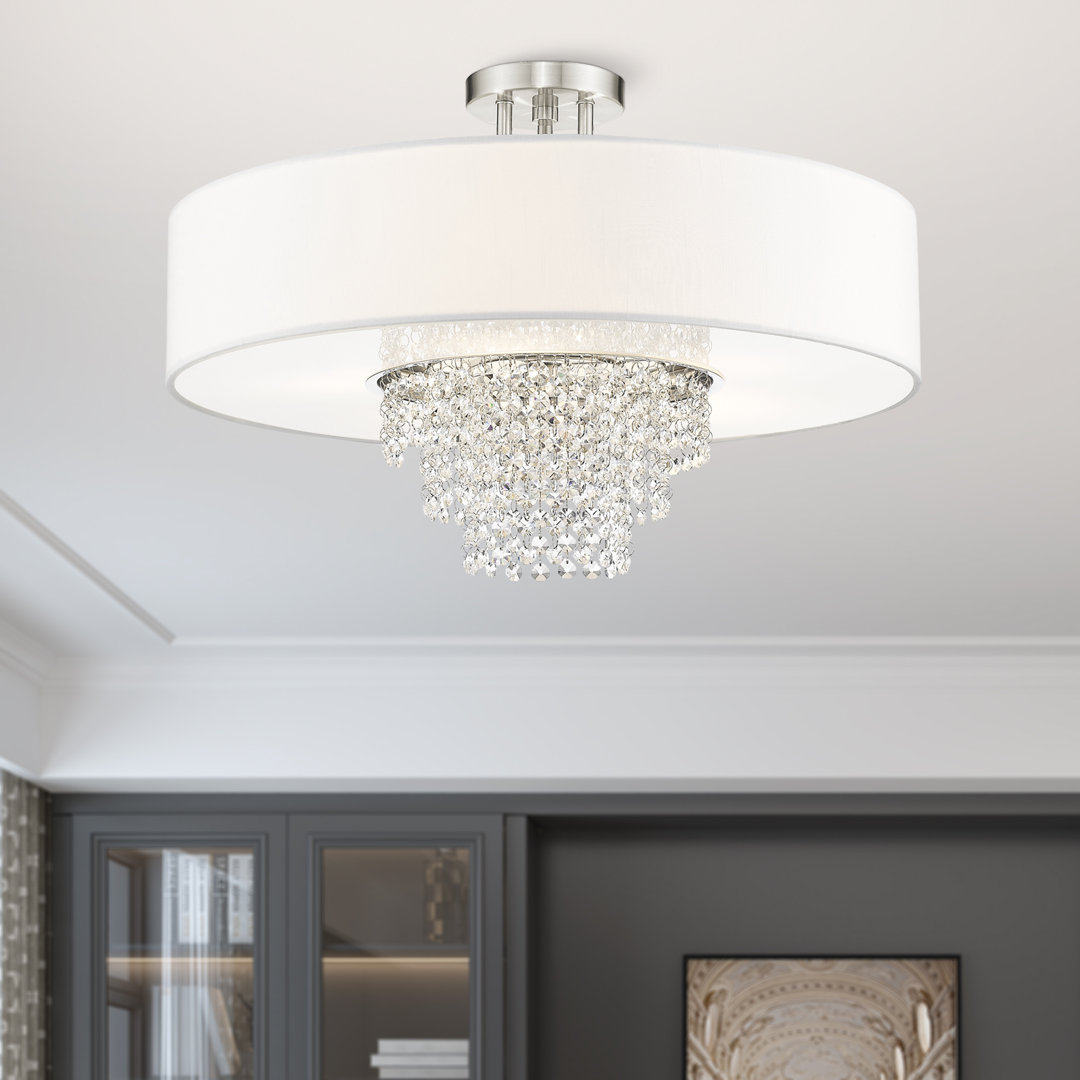 Kyela Semi Flush Mount Willa Arlo™ Interiors