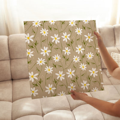 Floral Daisy Flowers I Modern Unframed Art Print