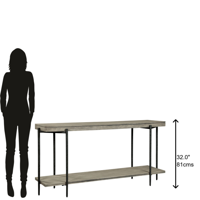 Jaehne 62.75'' Solid Wood Top Console Table