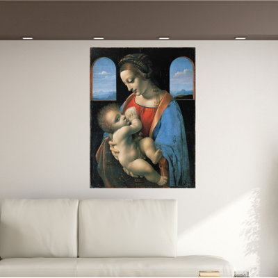 Madonna Litta by Leonardo Da Vinci - Wrapped Canvas Print