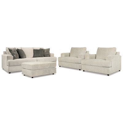 Soletren Sofa, 2 Chairs, and Ottoman