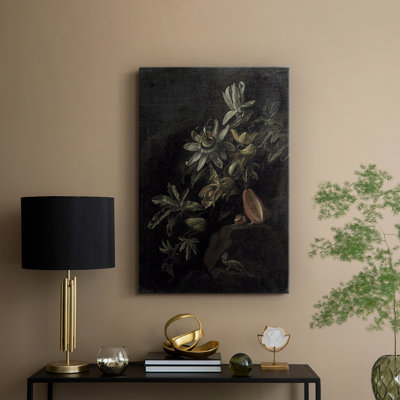 Motif floral rétro Lxxix - Cavas enveloppés de galerie