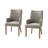 Sara Farmhouse 19"H Upholstered Back Arm Chair with Solid Wood Legs-1593797060