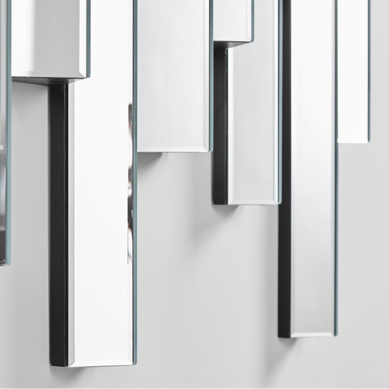Kreamer Crystal Style Accent Mirror, 100cm H x 80cm W