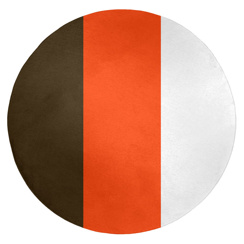 Chenille Indoor Rug, Round 5'