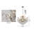 Transitional 8 Light Brass  Crystal Chandelier-1022720030