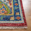 Samarkand 123 Area Rug In Blue / Red-1713420137