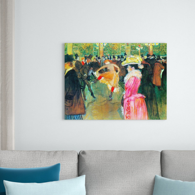 Henri De Toulouse-Lautrec - Wrapped Canvas Painting, 60cm H x 80cm W x 1.8cm D