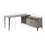 Bureau en chêne gris et finition noire avec armoire-1997336355