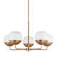 Avoca 5 Light Metal Dimmable Chandelier