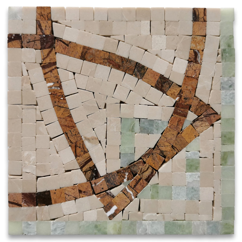 6.3 in. x 6.3 in. Marble Tile