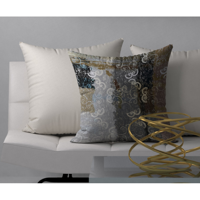 Housse de coussin carrée à Heartwarmage houle, 24 po x 24 po