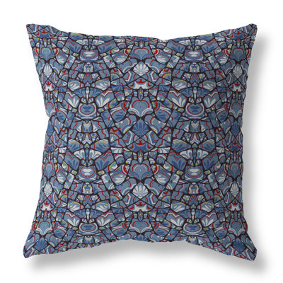 Wildflower Lagoon Floral Reversible Throw Pillow