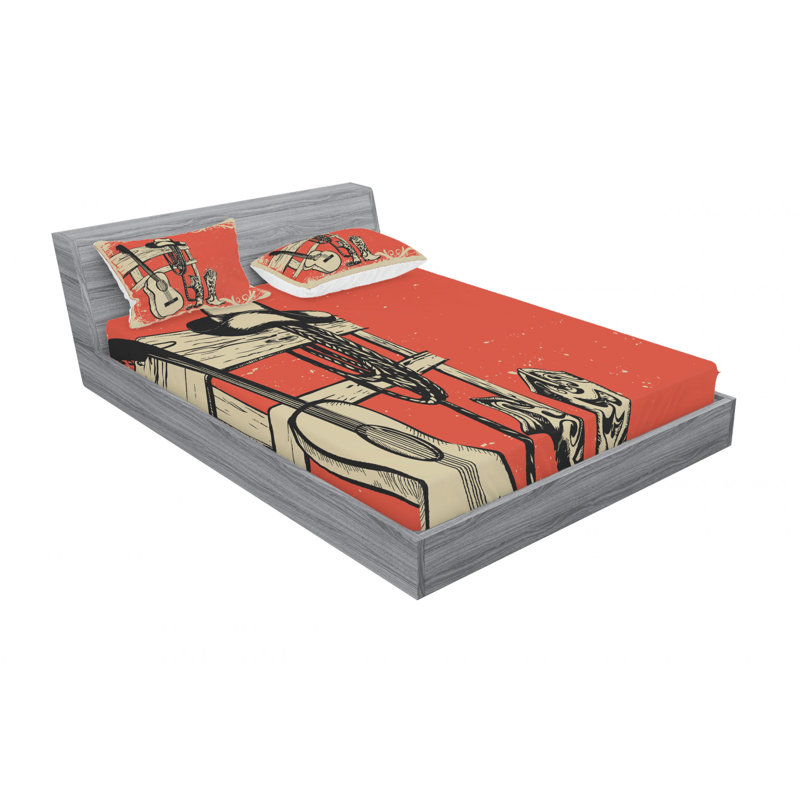 Microfiber Sheet Set, Queen Sheet Set with Fitted Sheet