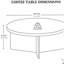 1 table basse ronde PCS - brun