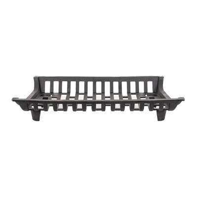 Modern Ember Essen Cast Iron Fireplace Log Grate | Heavy-Duty Fire Pit Cradle