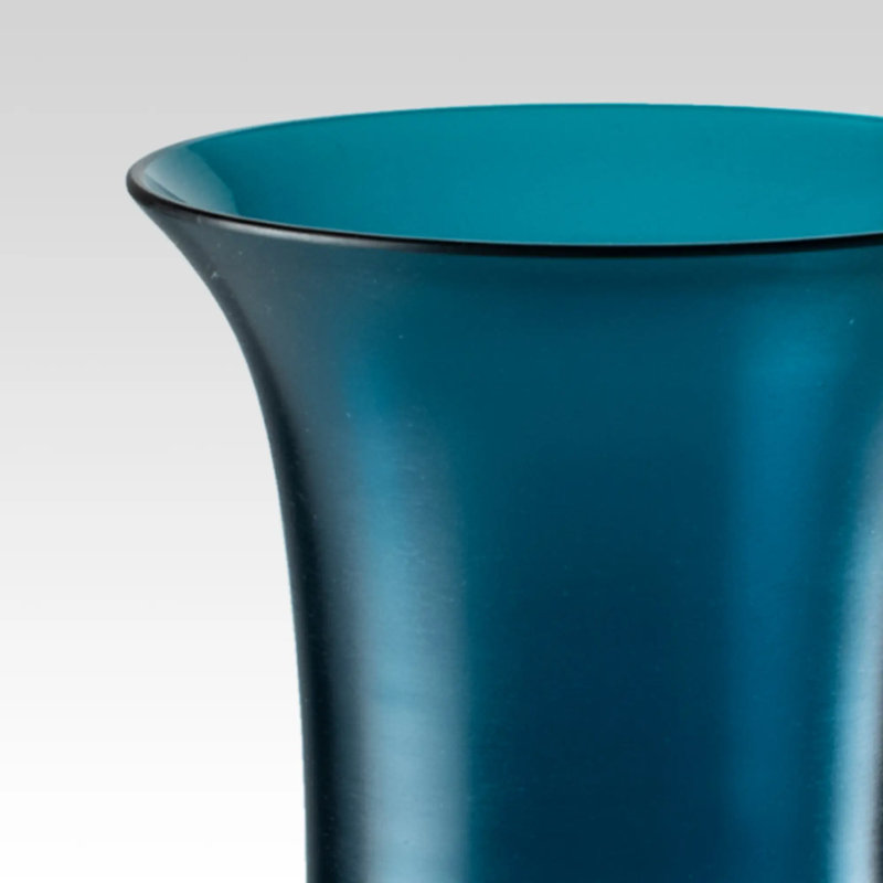 Venini Opalino Vase, Gray, 11.81" H x 5.51" W x 5.51" D