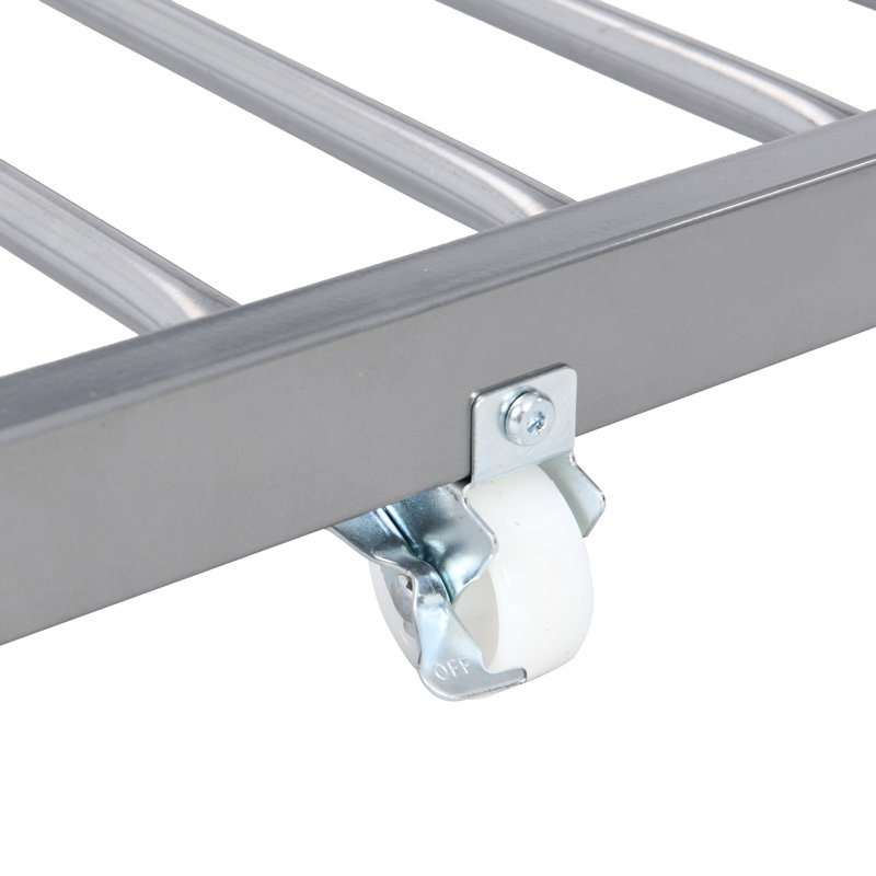 Lit superposé en métal avec lit gigogne en argent - Solution de couchage efficace pour économiser de l'espace, Argent argent