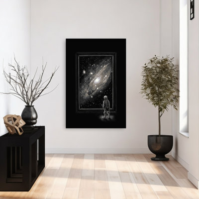 Astronaut's Cosmic Gaze Abstract Contemporary Landscape Nature, art mural